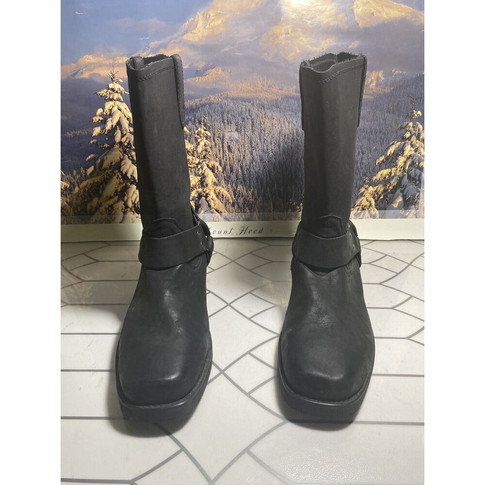 ID REQUIRED MEN'S FASHION BIKER BOOTS WORK TOUGH DRESS SIZE 13 M